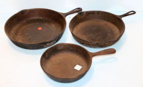 Three Cast Iron Skillets