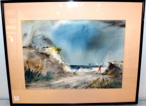 Watercolor Entitled Ecstasy by Edgar A. Whitney