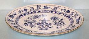 Grimwades Stoke on Trent Carro Blue Onion Pattern Oval Platter