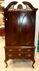 Queen Ann Style Two Door Entertainment Center