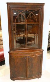 Mahogany Mid 20th Century Corner Cabinet