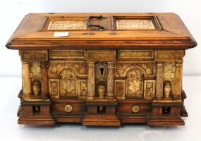 Decorative Box with Beautiful Marble Insets