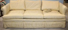 Three Cushion Upholstered Sofa