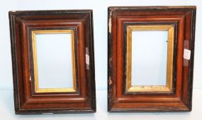 Pair of Early Walnut Deepwell Frames