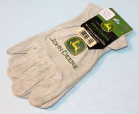 Medium John Deere Cowhide Gloves