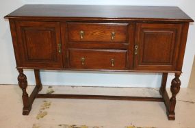 Oak Sideboard on Tall Legs
