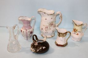 Six Pitchers & Creamers