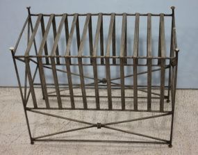 Iron Stand 18 1/2"l., 9"w., 14" h.
