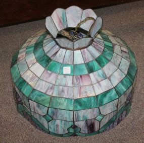 Stain Glass Shade 19"dia., 16"h.