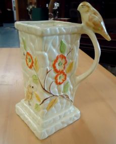 Winterton Vase Winterton vase with bird 10 1/2"h.