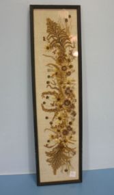 Framed Dry Flower Framed Dry Flower; 7 1/2