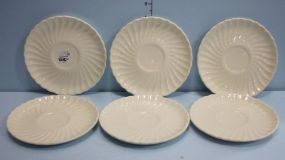 Set of Six Saucers Set of Six Saucers, 6" dia.