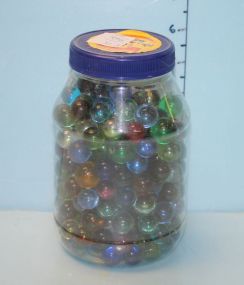 Jar of Multi-colored Marbles Jar of Multi-colored Marbles