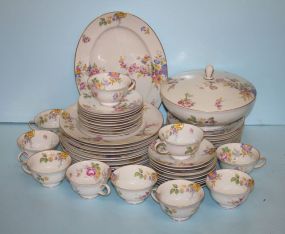 Set of Rosenthal "Aida" German China Set of Rosenthal "Aida" German China, which includes; ten dinner plates, ten salad plates, ten desert plates, ten cups, ten saucers, oval platter, round covered vegetable; total 52 pieces