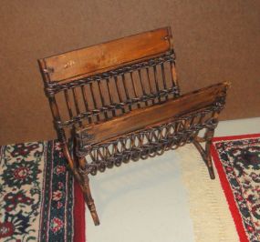 Contemporary Magazine Rack Contemporary Magazine Rack; 15 1/2" h., 16" w.