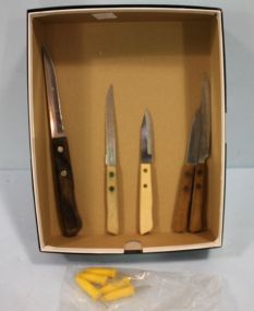 Group of Knives and corn holders