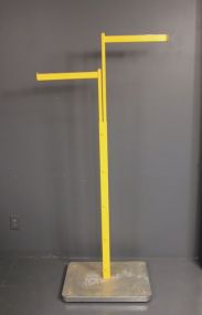 Metal Cloths Rack Description: Metal Cloths Rack. 71" h.