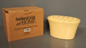Yellow Southern Living Oval Arrange It Easy Vase Description: Yellow Southern Living Oval Arrange It Easy Vase