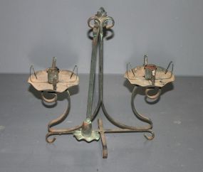 Decorative Candle Holder Description: Decorative Candle Holder; 13" h.