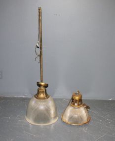 Two Vintage Lamps Description: Two Vintage Lamps; largest lamp 55" h., 19" dia., lamps have not been tested