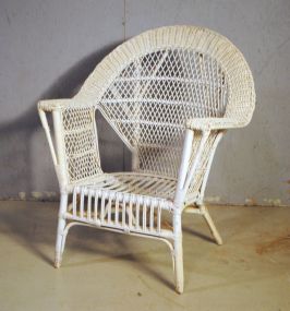 Wicker Chair Description: Wicker Chair; 35" h.
