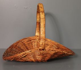 Flower Basket Description: Flower Basket; 22" l., 17 1/2" d., 17" h.