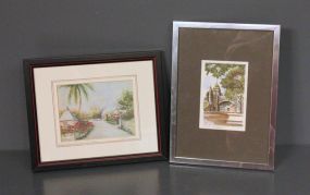 Two Framed Prints Description: Two Framed Prints, both matted, framed and signed by artists