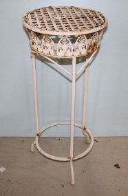 Iron Plant Stand 12" dia., 28" h.