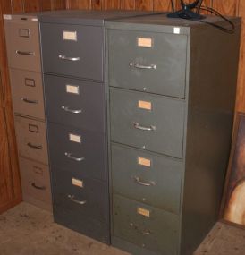 Three Filing Cabinets