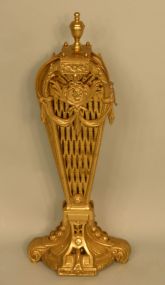 Cast and Reticulated Brass Folding Fire screen