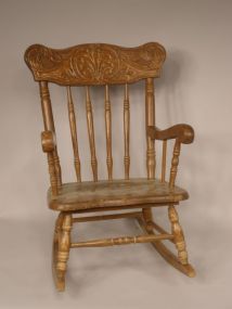 Spindle Back Childs Rocker