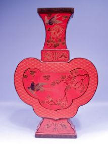 A Large Chinese Red Lacquer Vase