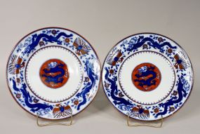 Pair of Mintons Flow Blue 