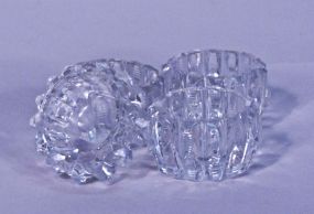 Set of 4 Cut Glass Salt Dips