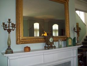 Lg. 1920's gold leaf Mirror (44"h x 57"w)