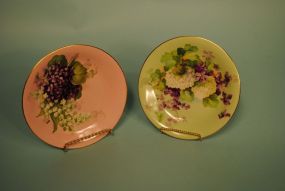 Two Hand Painted Plates