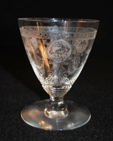 8 Heisey "Pied Piper" Oyster Cocktail Stems