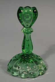 Heisey Moongleam "Old Sandwich" Candlestick