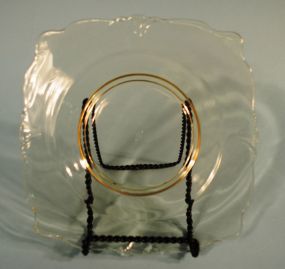 Set of 5 Heisey Sahara "Empress" Plates