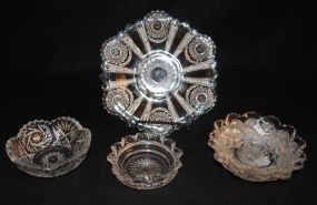 Heisey: Criss Cross, Pinwheel & Fan, Beaded Panel