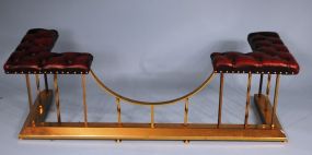 1920s English Brass Fireplace Surround
