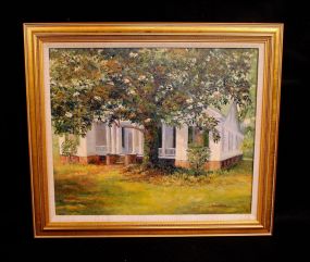 Oil Painting of "The Magnolia's" signed S. Richard