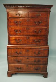 19th Century Mahogany Chinese Chippendale Chest
