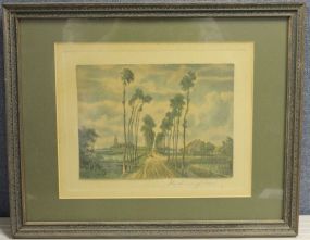 "The Promenade of Trees" Print