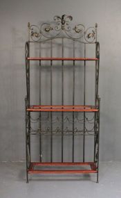 Contemporary Iron Wine Rack