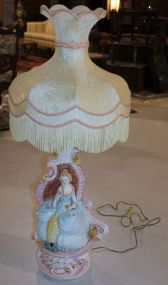 Large Porcelain Lamp