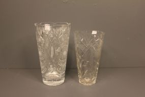 Two Crystal Vases