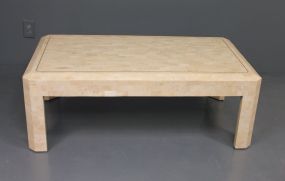 Contemporary White Lacquer Coffee Table