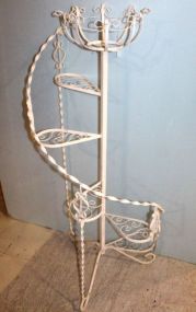 Wrought Iron Spiral Plant Stand