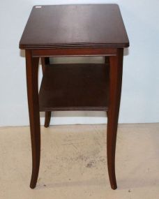 Mahogany One Shelf Stand